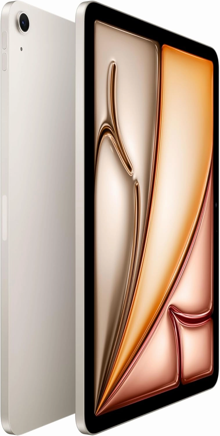 Apple iPad Air 11-inch with M3 chip Built for Apple Intelligence, Liquid Retina Display, 256GB, 12MP Front/Back Camera, Wi-Fi 6E, Touch ID, All-Day Battery Life — Starlight