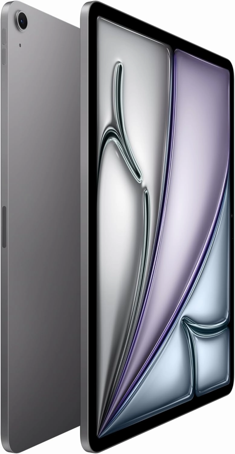 Apple iPad Air 13-inch with M3 chip Built for Apple Intelligence, Liquid Retina Display, 128GB, 12MP Front/Back Camera, Wi-Fi 6E, Touch ID, All-Day Battery Life — Space Gray with AppleCare  (2 Years)