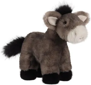 Apricot Lamb Charming Donkey Plush Stuffed Animals for Kids, Soft Cute Plush Toys for Baby Girl and Boy, Fluffy Charming Donkey Grey 8.3 Inches
