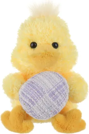 Apricot Lamb Easter Egg Lucky Duck Soft Plushies Cute Stuffed Animals for Baby Girl and Boy, Plush Toys for Kids, Fluffy Yellow Easter Egg Lucky Duck
