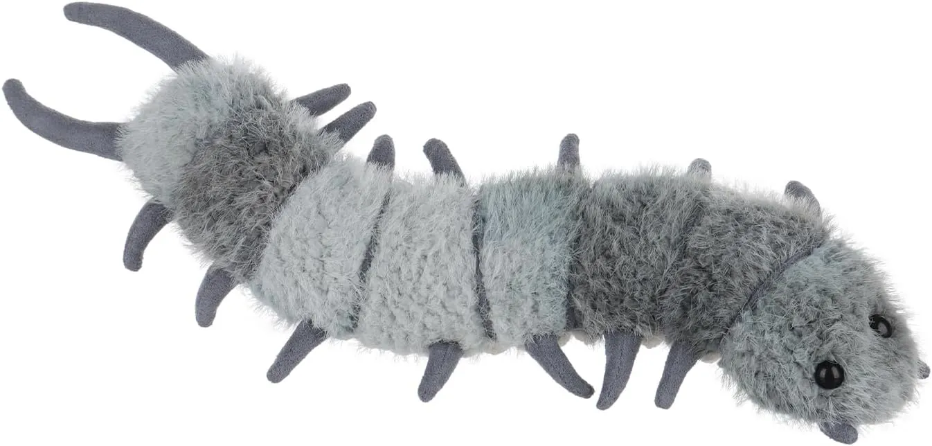 Apricot Lamb Evil Centipede Plush Stuffed Animals for Kids, Soft Cute Plush Toys for Baby Girl and Boy, Fluffy Blue Evil Centipede Blue