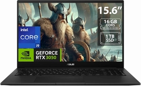 ASUS Q540VJ Gaming Laptop, 15.6" OLED Display, Intel Core i9-13900H Upto 5.4GHz, 16GB RAM, 1TB NVMe SSD, RTX 3050, HDMI, DisplayPort via USB-C, Wi-Fi, Bluetooth, Windows 11 Home (Q540VJ-I93050)