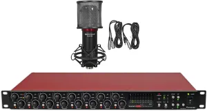 Audiosavings Bundle: (1) Focusrite Scarlett OctoPre Dynamic 8-Channel Microphone Mic Preamp Bundle with (1) Rockville RCM SR Studio/Recording Condenser Microphone Mic (2 Items)