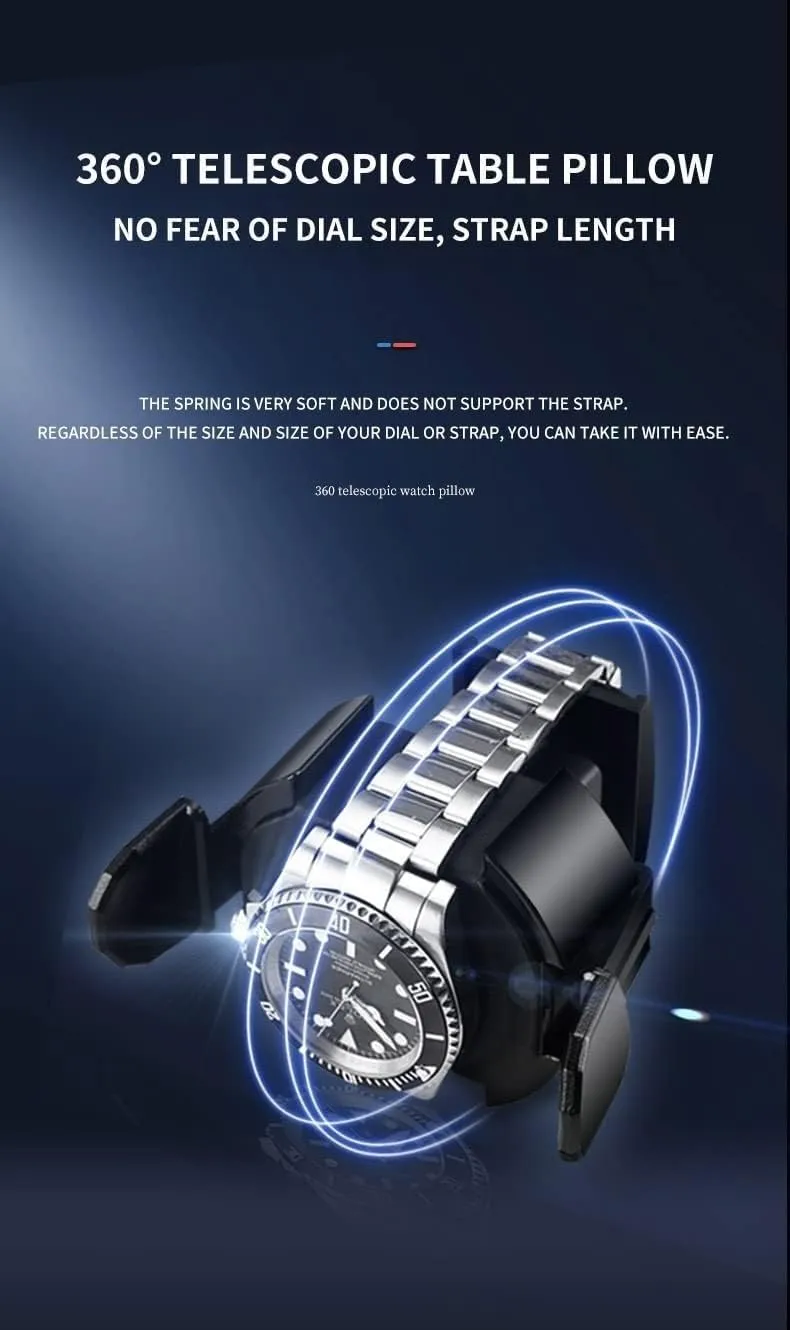 Automatic Watch Winding Box with Led Light and Silent Motor Collection of Watch Boxes with LCD Display,to-6 0