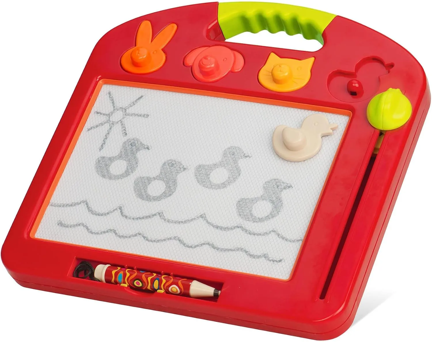 B. – Magnetic Drawing Board – 4 Animal Stamps – Portable Sketcher – Creative Toys For Toddlers, Kids – 18 Months   – Toulouse-LapTrec