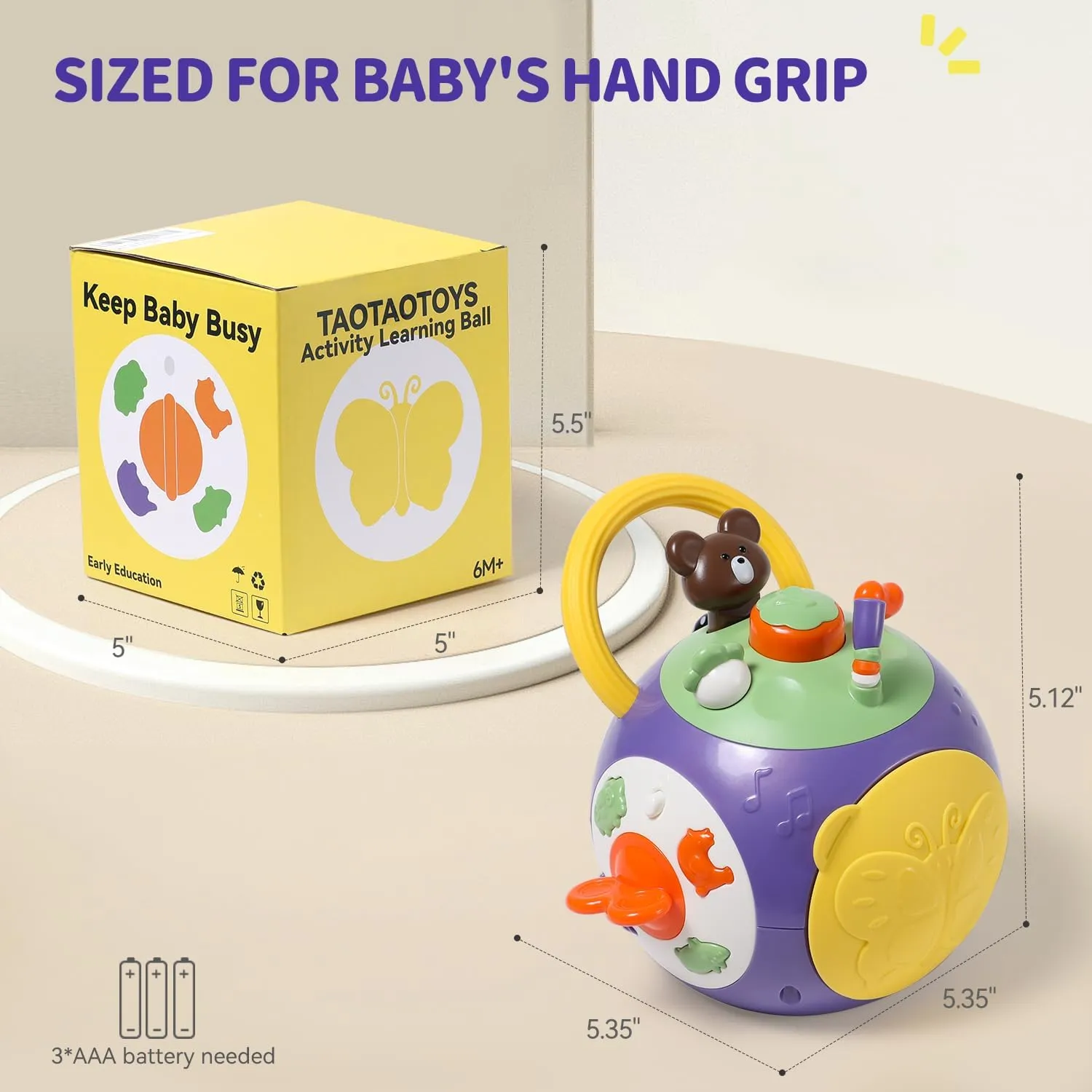 Baby Busy Learners Activity Cube Montessori Toddler Toys for 1-3 Year Old,17-in-1 Travel Activities Educational Learning Baby Toys for 6 12 18 Month Boys Girls Christmas Brithday Gifts
