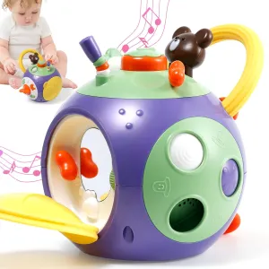 Baby Busy Learners Activity Cube Montessori Toddler Toys for 1-3 Year Old,17-in-1 Travel Activities Educational Learning Baby Toys for 6 12 18 Month Boys Girls Christmas Brithday Gifts