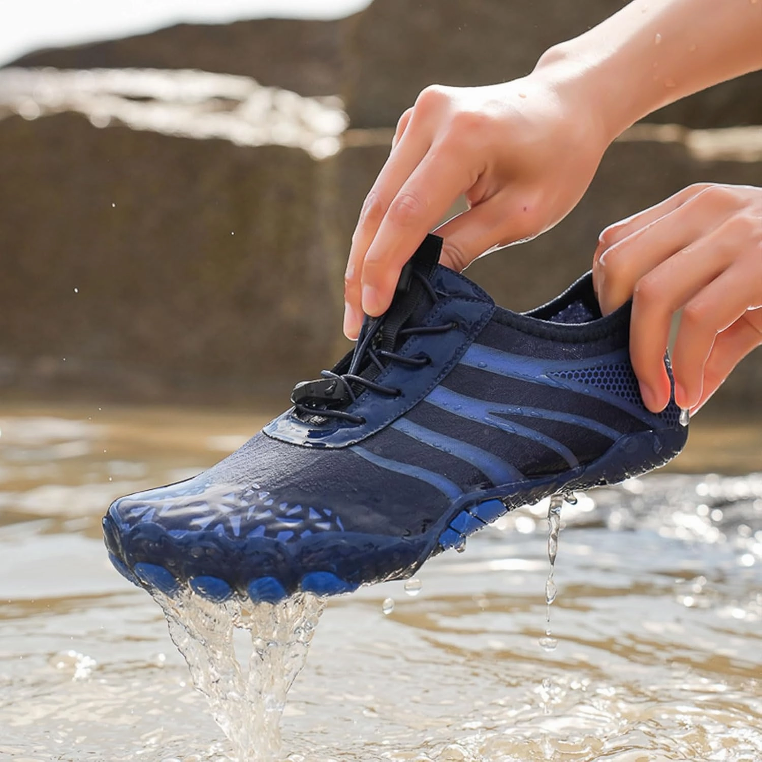 Barefoot Shoes for Women Men, Hiking Footwear Barefoot, Minimalist Zero Drop Hiking, Trail Running, Water Shoes, Wide Toe Box, Non Slip, Breathable, Unisex Barefoot Footwear for Cross Training