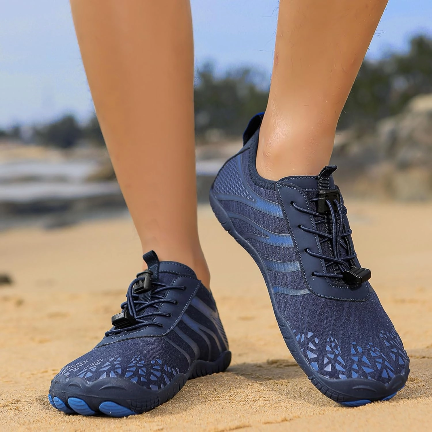 Barefoot Shoes for Women Men, Hiking Footwear Barefoot, Minimalist Zero Drop Hiking, Trail Running, Water Shoes, Wide Toe Box, Non Slip, Breathable, Unisex Barefoot Footwear for Cross Training