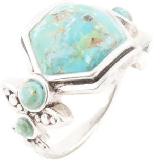 Barse Jewelry Emile Blue Turquoise and Sterling Silver Ring
