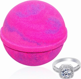 Bath Bomb with Ring Inside Love Potion Extra Large 10 oz. Made in USA (Ring Size 6)