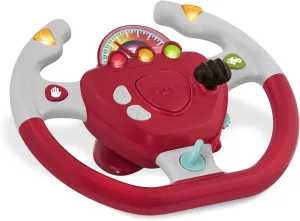 Battat – Interactive Steering Wheel – Portable Car Toy – Kids Games & Songs – Toddler Road Trip – 2 Years   – Geared To Steer