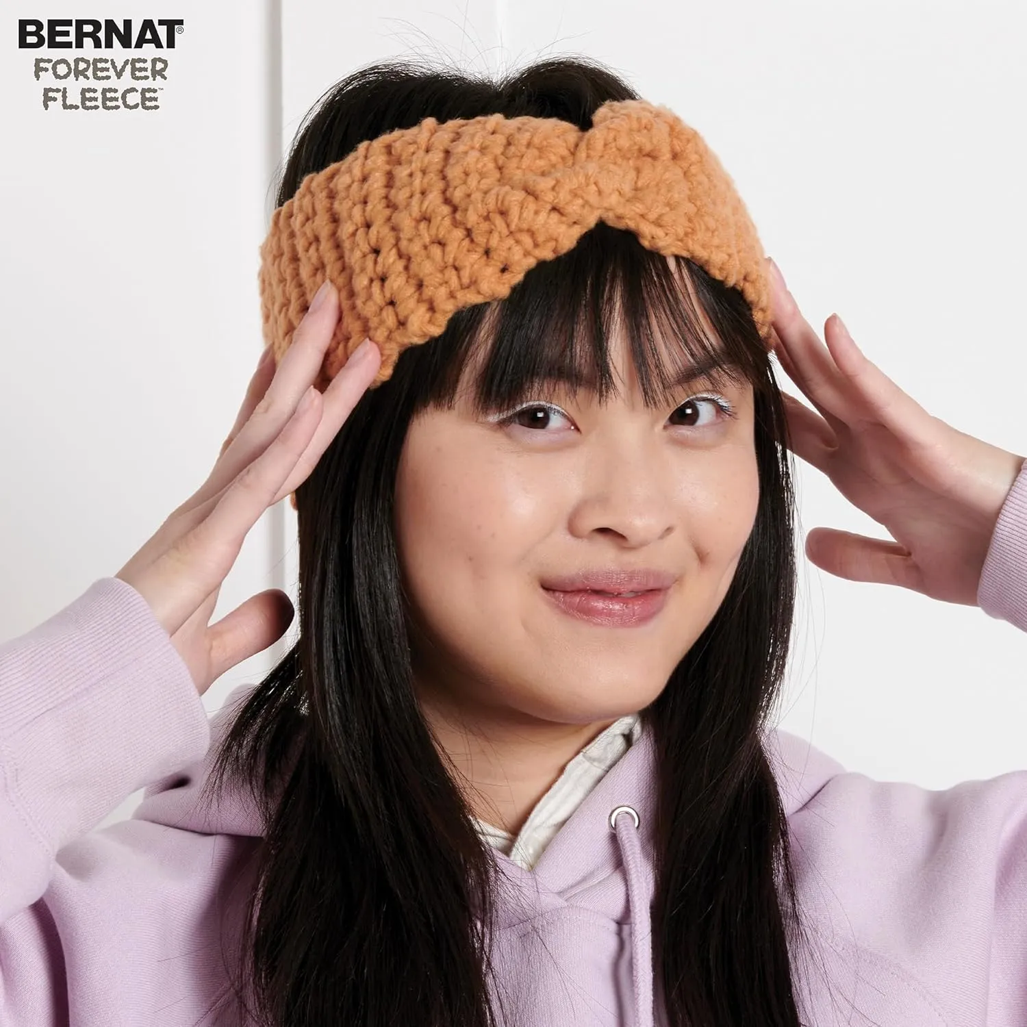 Bernat Forever Fleece Branch Yarn - 2 Pack of 280g/9.9 oz - 100% Polyester - #6 Super Bulky - 194 Yards - Knitting/Crochet