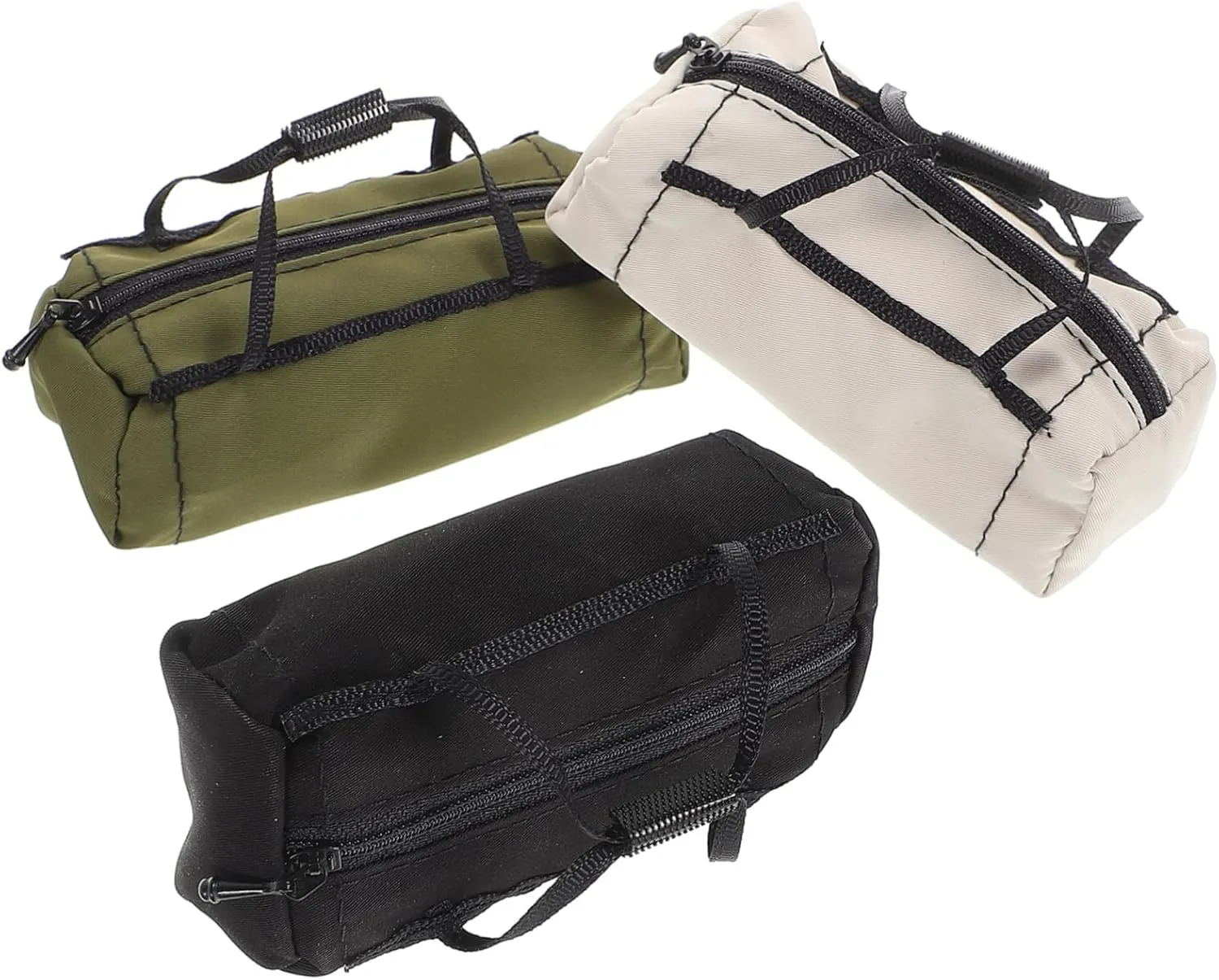 BESPORTBLE 1:10 Scale Mini Luggage Bag for Rc Car Accessories 3pcs Mini Suitcase Model Realistic Carrying Case for Doll Travel Business