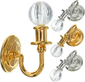BESPORTBLE 3sets Miniature Lamp Model Creative Wall Lamp for Dollhouse Miniature Toy House Light Mini Furniture Decor 2pairs*3