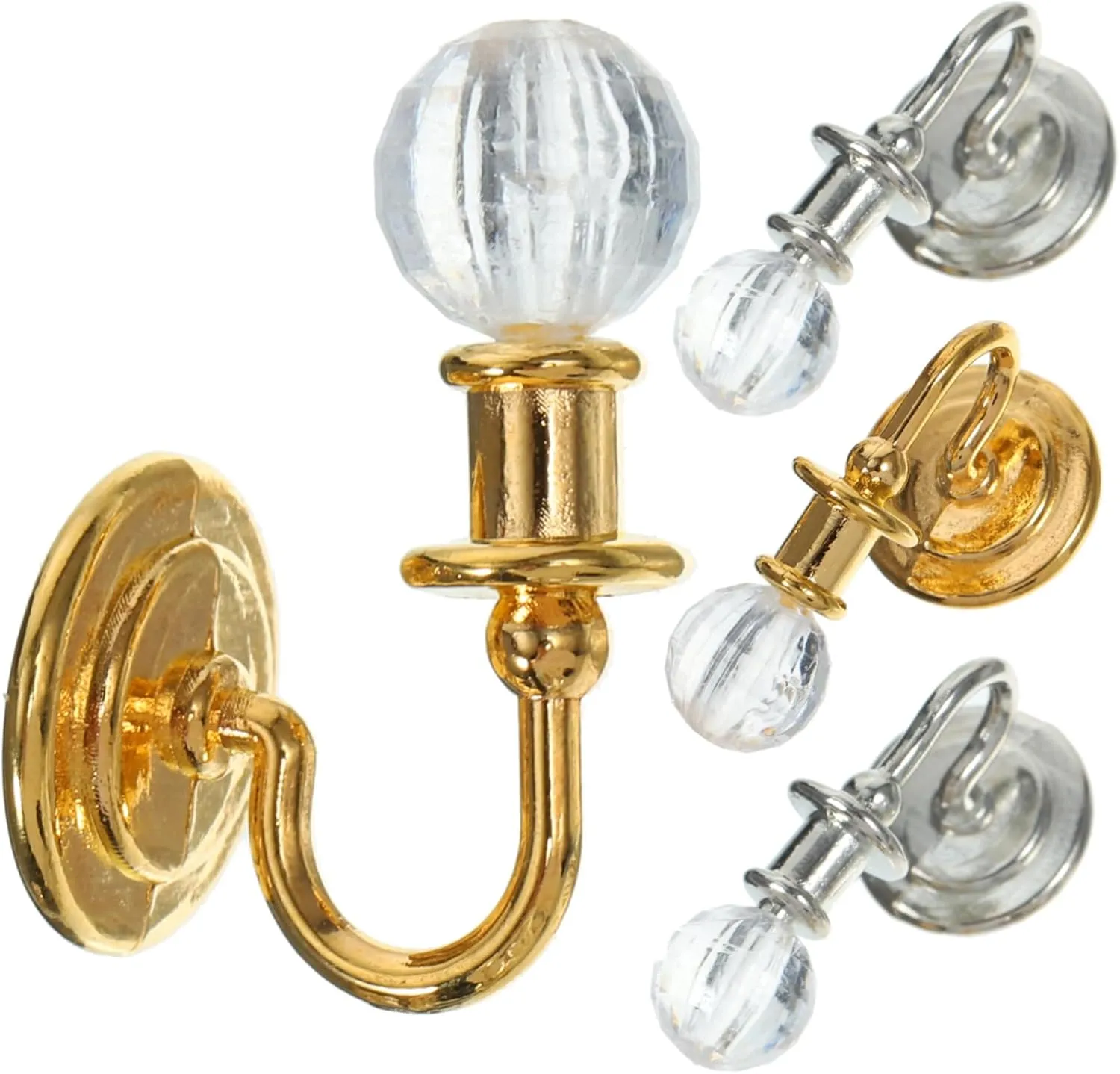 BESPORTBLE 3sets Miniature Lamp Model Creative Wall Lamp for Dollhouse Miniature Toy House Light Mini Furniture Decor 2pairs*3