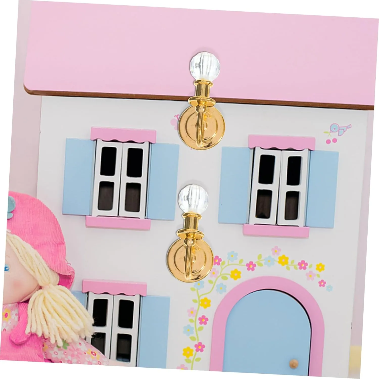 BESPORTBLE 3sets Miniature Lamp Model Creative Wall Lamp for Dollhouse Miniature Toy House Light Mini Furniture Decor 2pairs*3