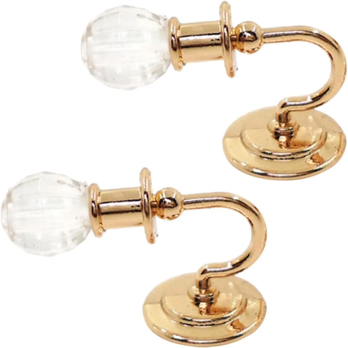 BESPORTBLE 4 Pairs Mini Wall Light Mini Lights House Doll Miniature Decoration Wall Lamp Mini Lamp Mini Furniture Model Micro Landscaping Lamp Decor Lamp Model Metal