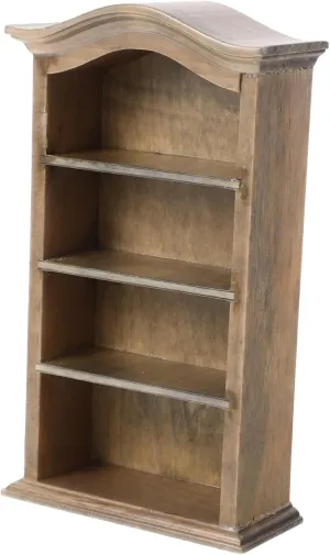 BESPORTBLE Scale Dollhouse Bookshelf Model for Miniature Rooms Vintage Style Decorative Accessory for Creative Play and Home Decor