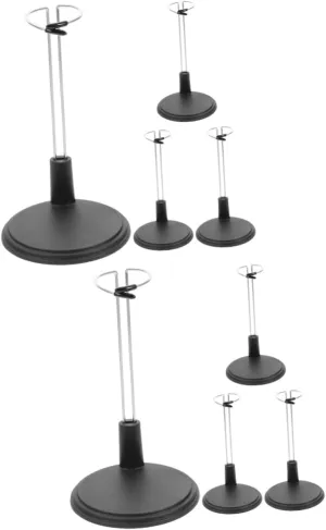 BESTonZON 8pcs Adjustable Action Figure Stand Height Adjustable Doll Support Bracket for Dolls and Collectibles for Display and Home Organization Made