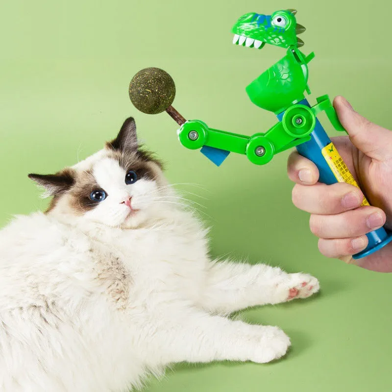 Big Mouth Dinosaur Cat Mint Ball Catnip Toy