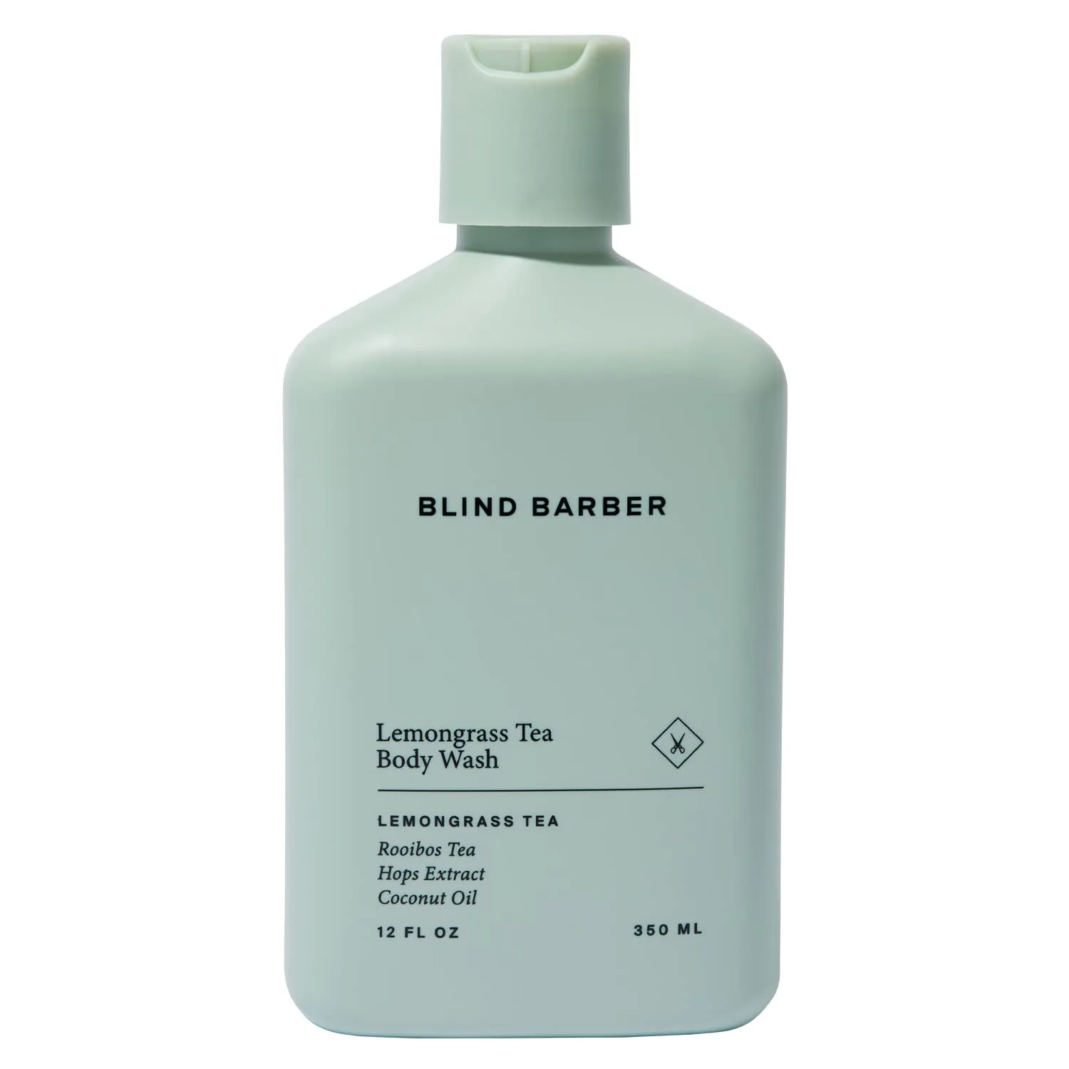 Blind Barber Lemongrass Tea Body Wash - Daily Sulfate-Free Body Wash for Men with Lemongrass Scent - Leaves Skin Clean & Hydrated - Paraben-Free & Cruelty-Free, No Artificial Dyes (12oz /350ml)