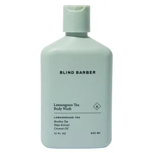 Blind Barber Lemongrass Tea Body Wash - Daily Sulfate-Free Body Wash for Men with Lemongrass Scent - Leaves Skin Clean & Hydrated - Paraben-Free & Cruelty-Free, No Artificial Dyes (12oz /350ml)