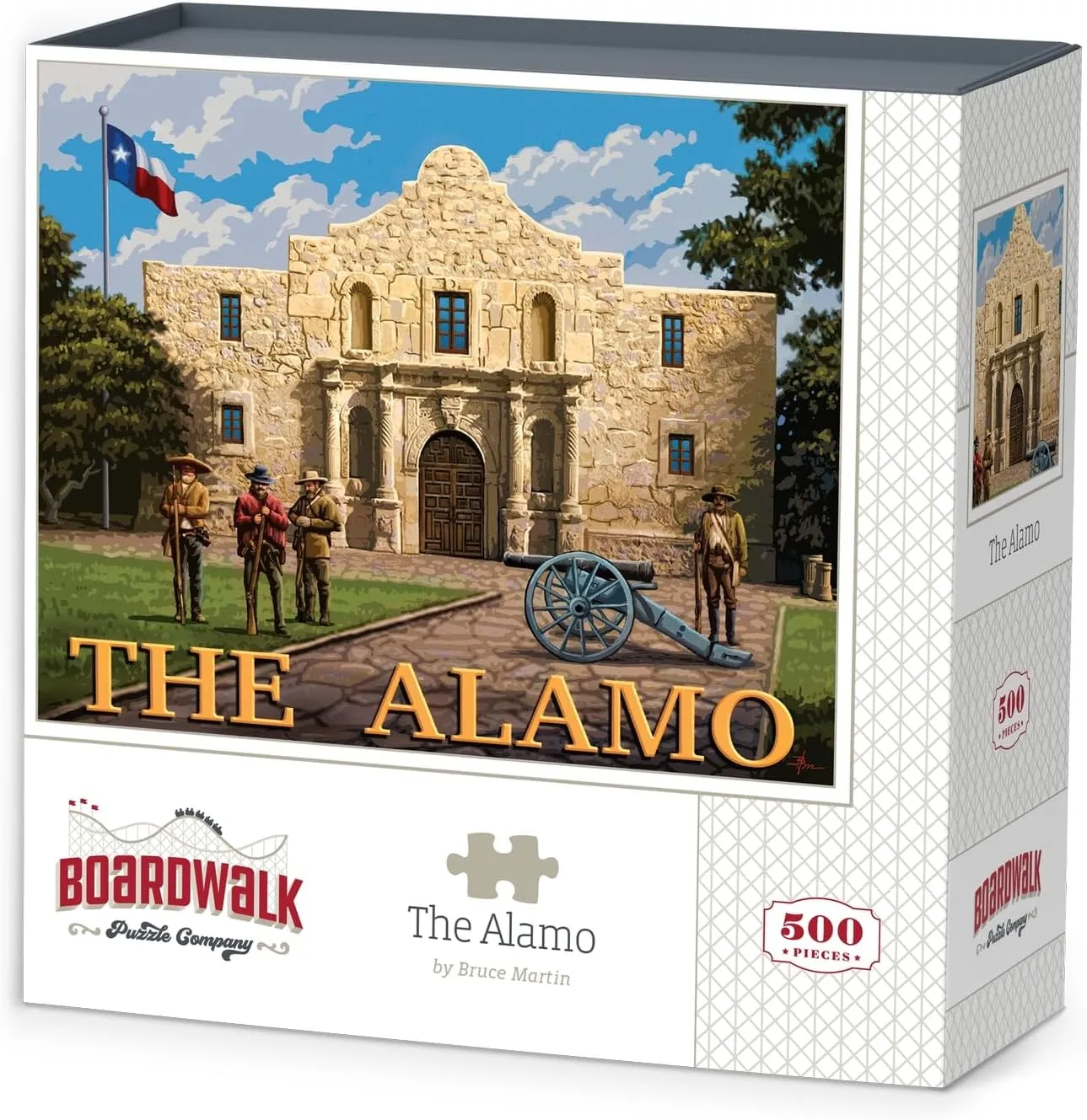 Boardwalk Puzzles The Alamo, 500 Piece Jigsaw Puzzle for Adults, Made in USA