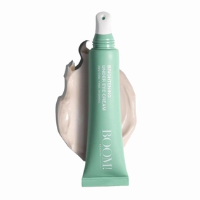 Boom Awaken Brightening Under Eye Cream - Rejuvenating for Dark Circles, Puffy Eyes and Fine Lines, Vitamin Enriched to Firm and Brighten, Cruelty-Free, 1.5mL