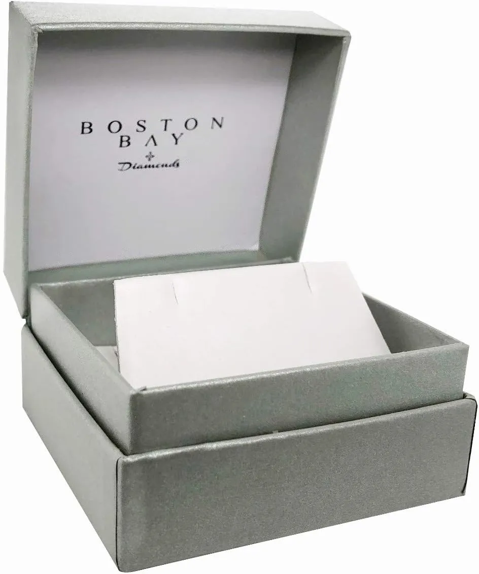 Boston Bay Diamonds Diamond Mom Inspired Pendant Necklace in Sterling Silver on 18” Rope Chain - Choice of Mother's Gift