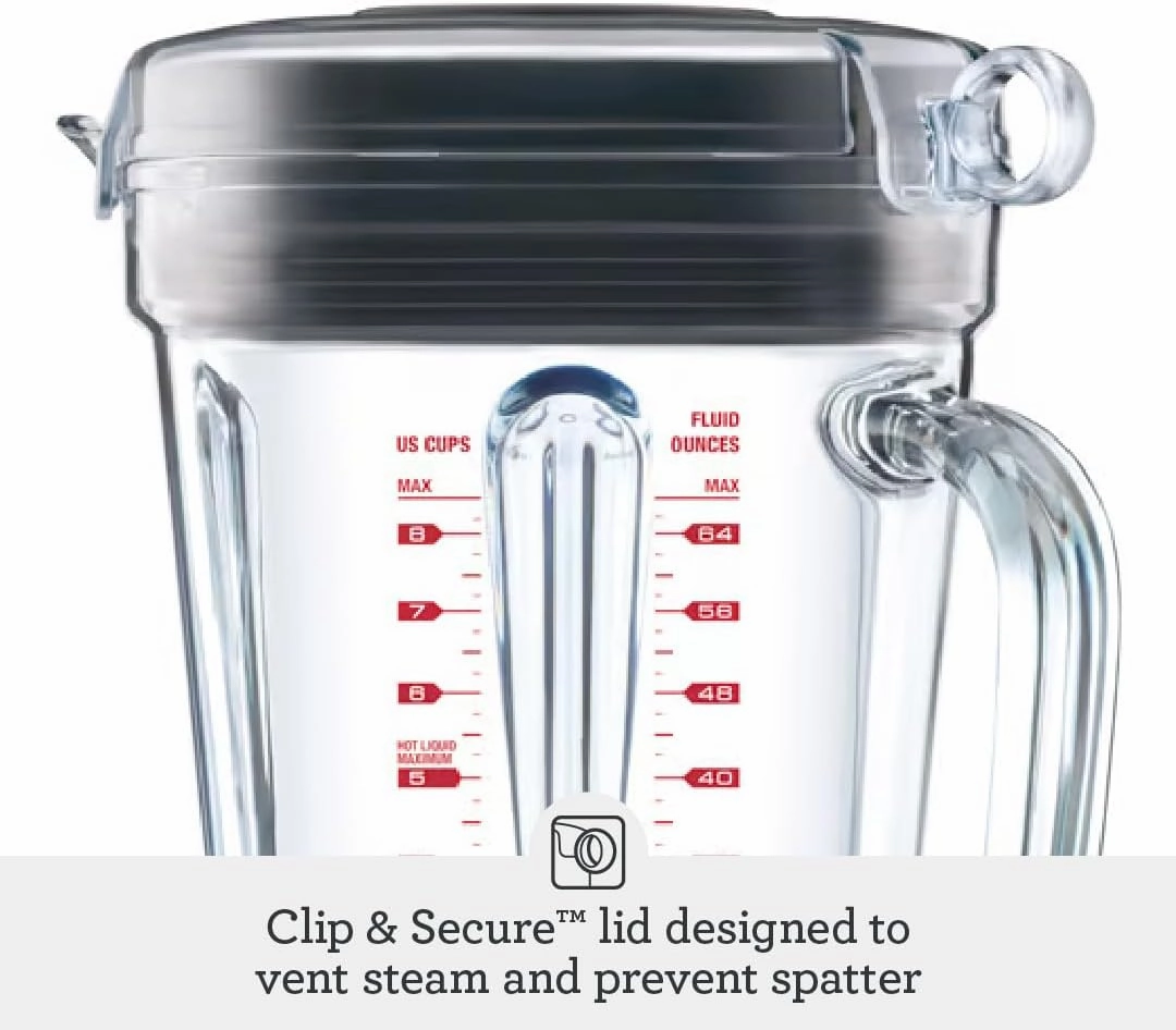 Breville BBL820SHY Q Commercial-Grade Home Blender, Smoked Hickory