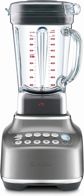 Breville BBL820SHY Q Commercial-Grade Home Blender, Smoked Hickory