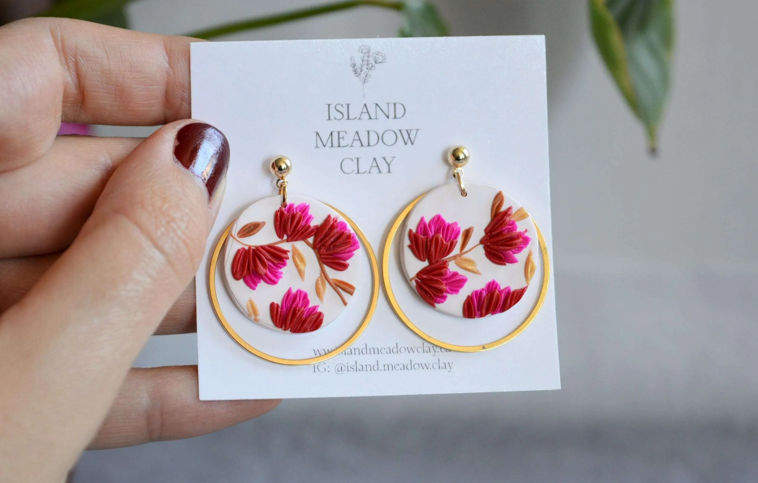 Bridesmaid Edition Clay Earrings - Autumn
