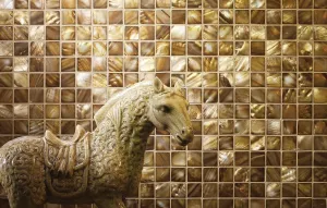 Bronze 25mm Square Mosaic Tile