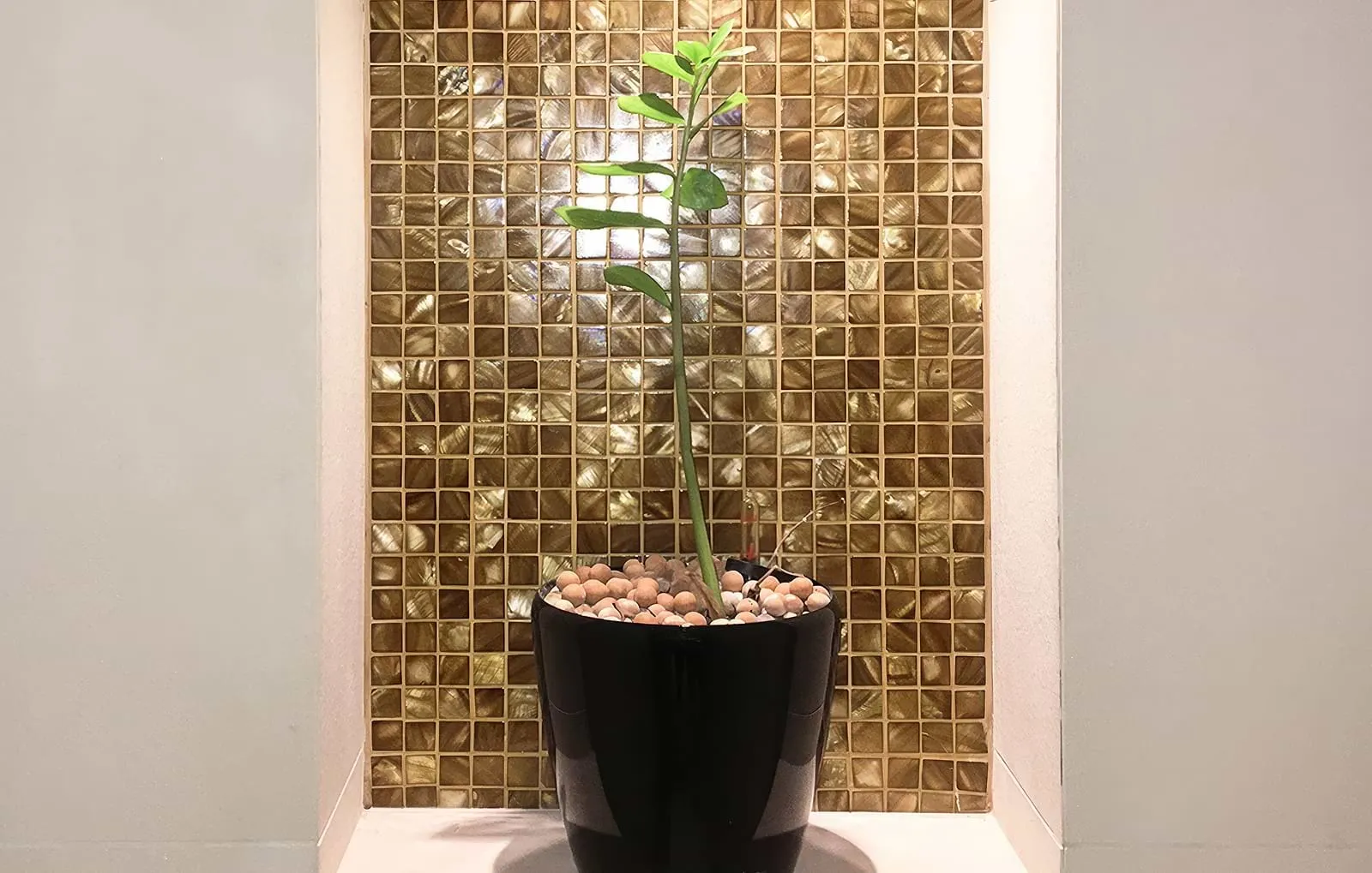 Bronze 25mm Square Mosaic Tile