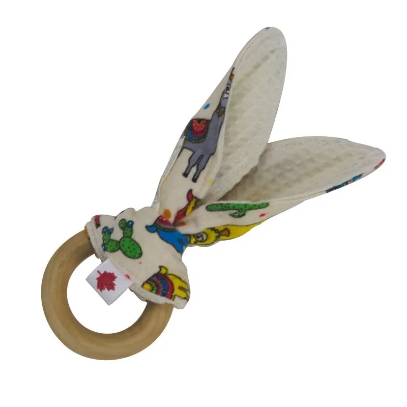 Bunny Ear Maple Teething Ring