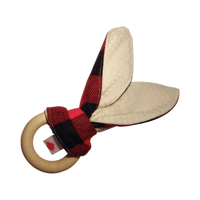 Bunny Ear Maple Teething Ring