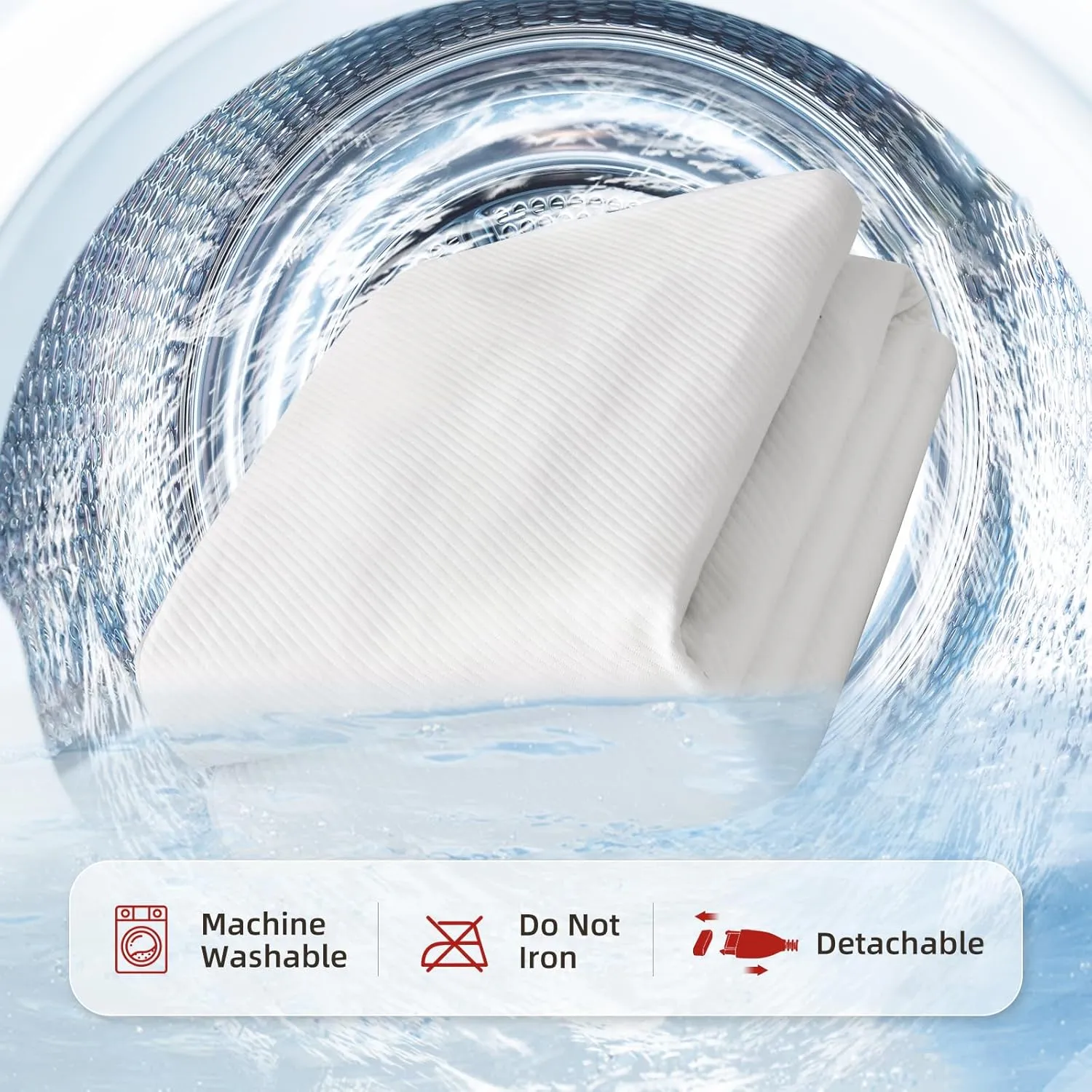 Bwarm Waterproof Heated Mattress Pad, ETL Certified Bed Warmer with 9 Heat Settings, 1-12 Hours Auto Off Deep Pocket, Machine Washable, White Twin