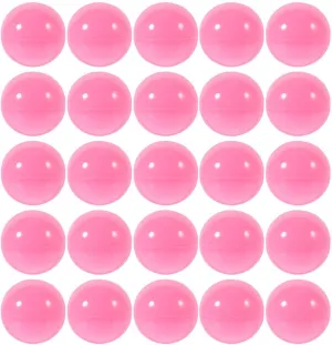 Cabilock 25pcs Pink Raffle Balls 1.57 Inch PVC Openable Capsule Number Bingo Game Cage Ball Prize Gumballs for Party Games, Vending Machine, and Decorations, Pink
