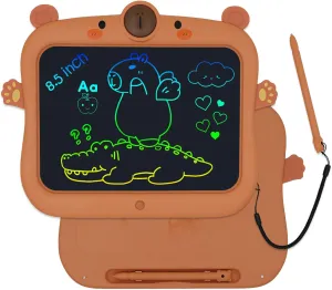 Capybara LCD Writing Tablet for Kids, 8.5 Inch Coloring Drawing Board Erasable Doodle Pad, Quiet Toy Educational & Learning Gift for 3  Years Old