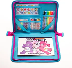 Care Bears Kids Drawing Kit | Travel Activity Set, Children’s Lap Desk, Coloring Kit with Scented Markers, Crayons, Stickers & Sketch Pad