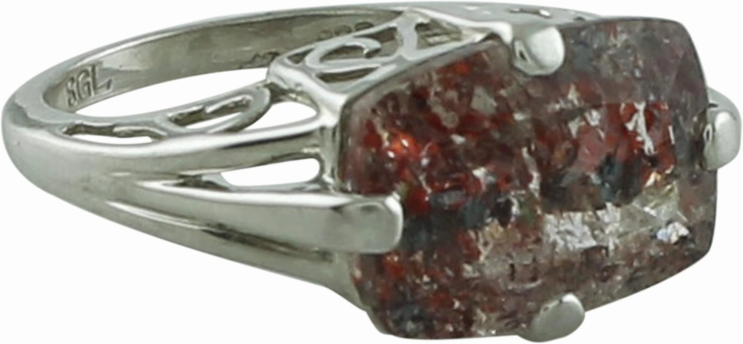 Carillon Certified Fire Quartz Cushion Shape Natural Earth Mined Gemstone 925 Sterling Silver Ring Anniversary Jewelry for Women & Men