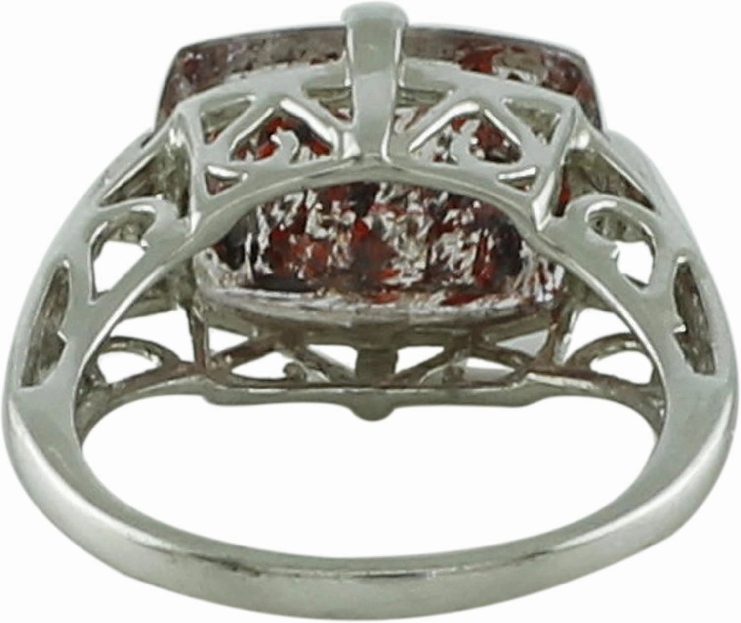 Carillon Certified Fire Quartz Cushion Shape Natural Earth Mined Gemstone 925 Sterling Silver Ring Anniversary Jewelry for Women & Men