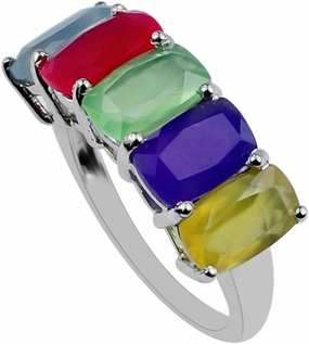 Carillon Certified Pink Onyx Cushion Shape Natural Earth Mined Gemstone 925 Sterling Silver Ring Anniversary Jewelry for Women & Men