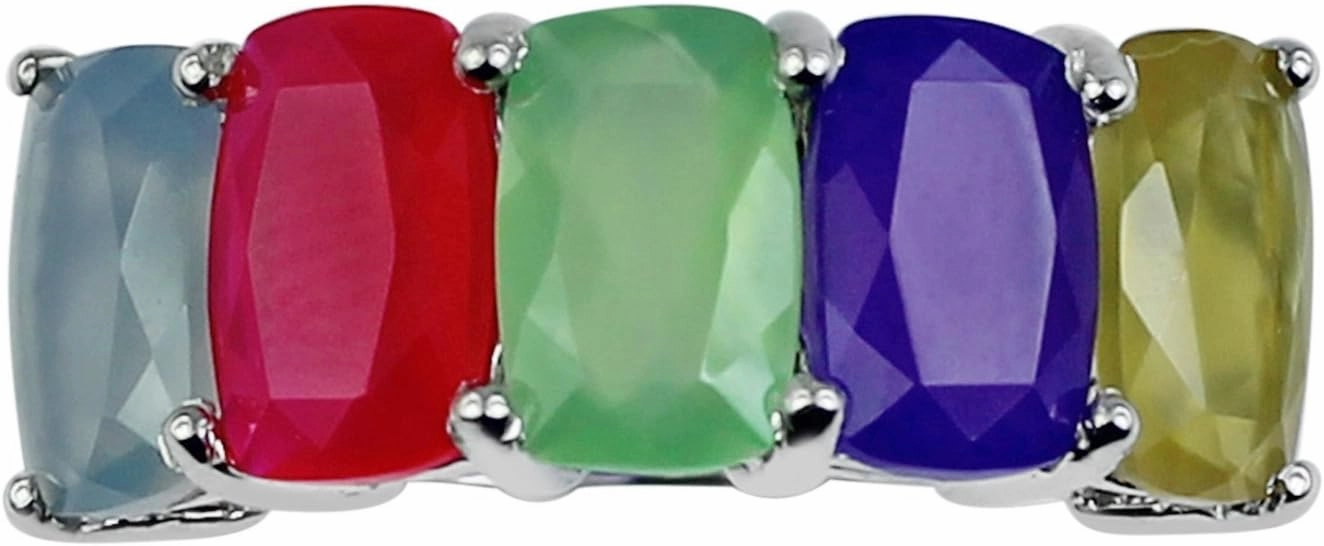 Carillon Certified Pink Onyx Cushion Shape Natural Earth Mined Gemstone 925 Sterling Silver Ring Anniversary Jewelry for Women & Men