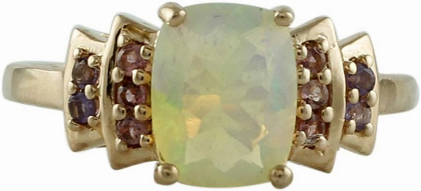 Carillon Chrome Diopside Round Shape Natural Non-Treated Gemstone 925 Sterling Silver Ring Birthday Jewelry (Yellow Gold Plated) for Women & Men