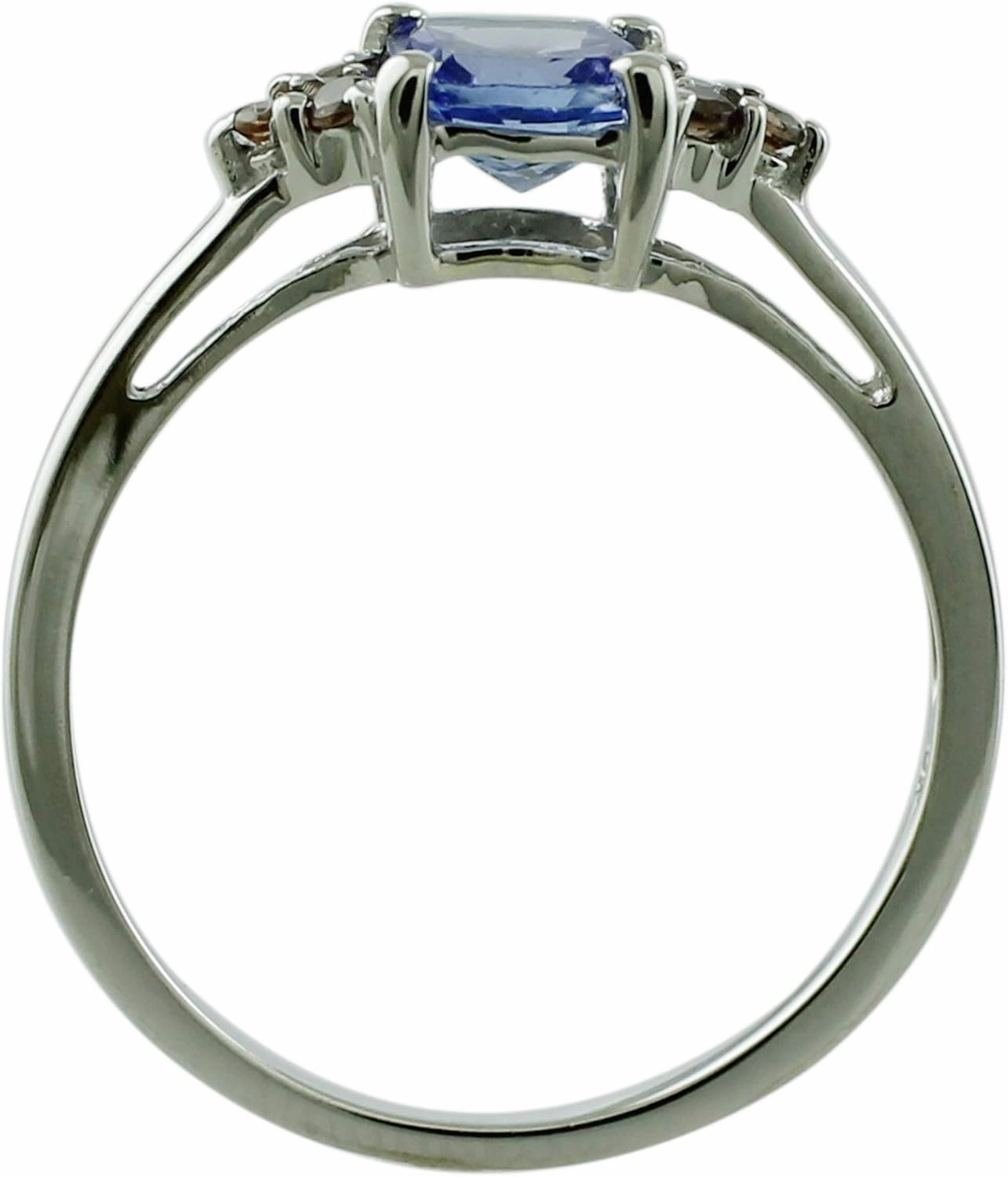 Carillon Tanzanite Cushion Shape Natural Non-Treated Gemstone 925 Sterling Silver Ring Engagement Jewelry for Women & Men
