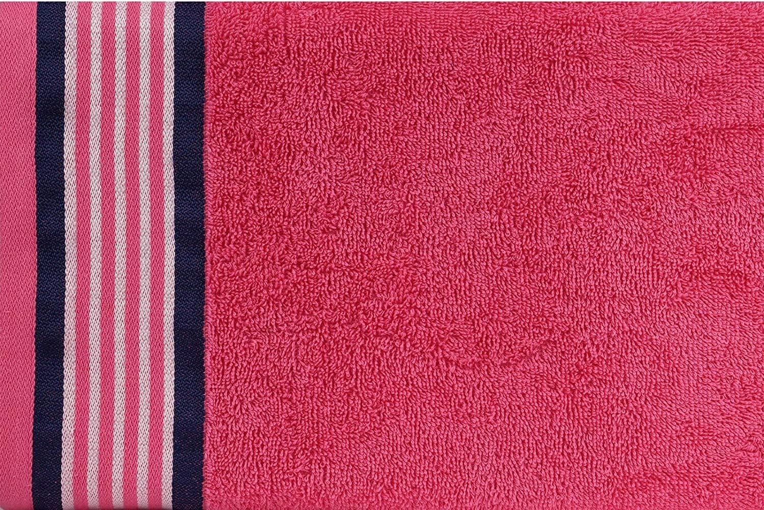 CASA COPENHAGEN He & She 6 Pieces Towel Set- Dutch Blue   Pink, 550 GSM 2 Bath Towel 2 Hand Towel 2 Washcloth, Designed in Denmark Made of Soft Egyptian Cotton for Bathroom, Kitchen & Shower
