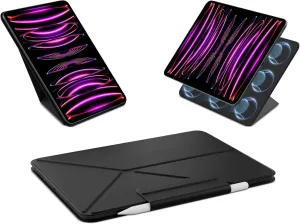 Case for iPad Air 13 Inch M3 2025 & M2 2024, Powerful Magnetic Case for iPad Pro 12.9 Inch (6th/5th/4th/ 3rd Gen), with Apple Pencil Holder, Tough Protection, Auto Sleep/Wake, 4 Standing Angles