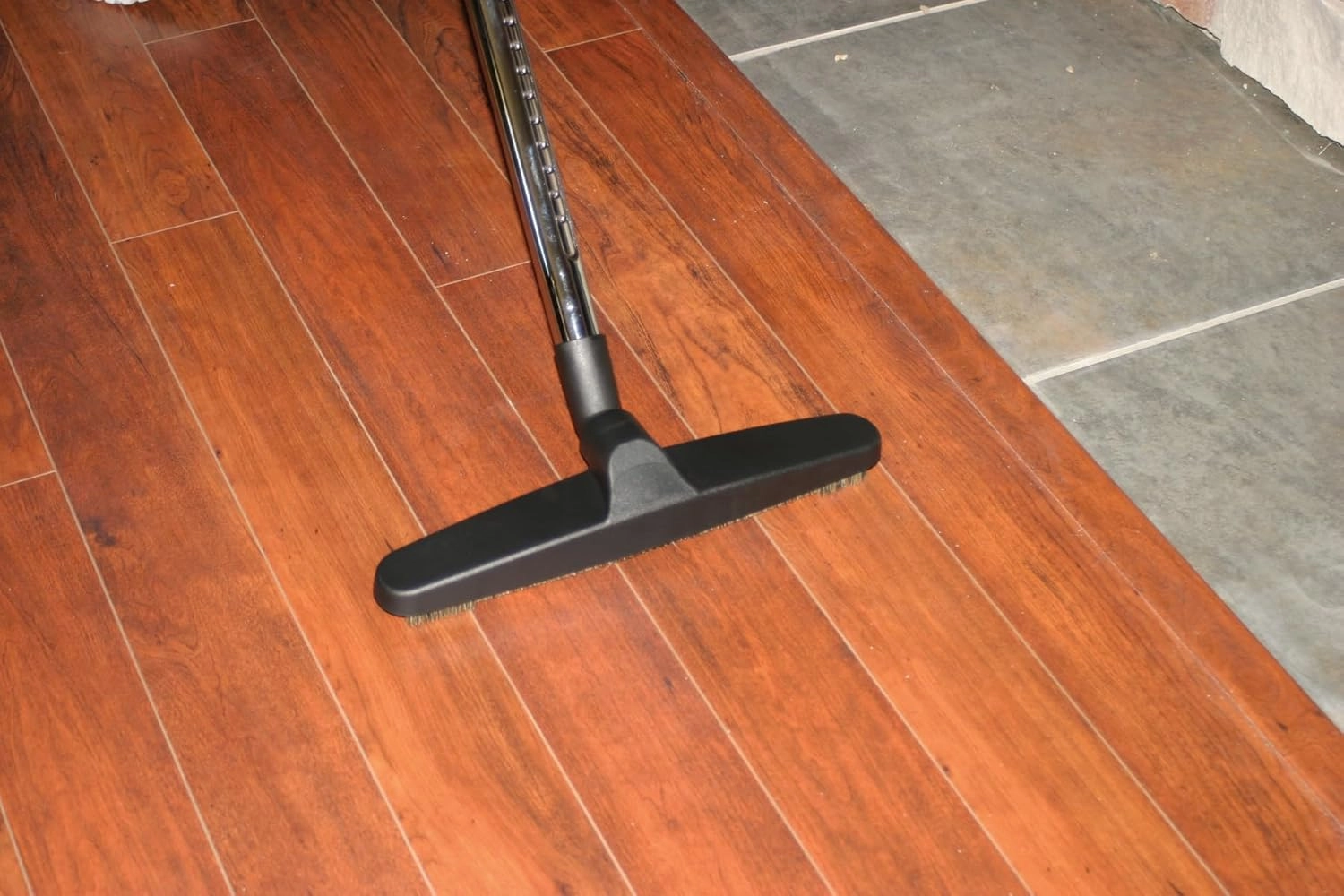 Cen-Tec Systems 94984 Telescopic Wand and 12" Natural Fill Floor Brush Vacuum Attachment Kit, Black